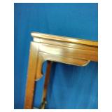 Vintage Oriental Natural Brown Altar Console Table