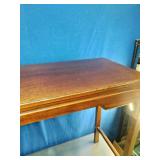 Vintage Oriental Natural Brown Altar Console Table