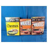 2001 General Mills cereal boxes featuring NASCAR