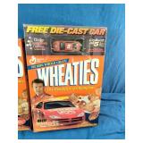 2001 General Mills cereal boxes featuring NASCAR