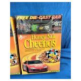 2001 Honey Nut Cheerios cereal boxes, promoting NASCAR with a "Free Die-Cast Car" premium.