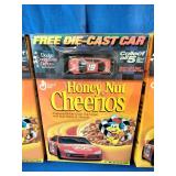 2001 Honey Nut Cheerios cereal boxes, promoting NASCAR with a "Free Die-Cast Car" premium.