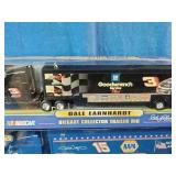 Winners Circle diecast collector trailer rigs featuring NASCAR driver Dale Earnhardt.