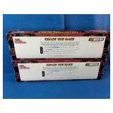 Racing Champions NASCAR Collectors Series transporter and die-cast stock car sets.