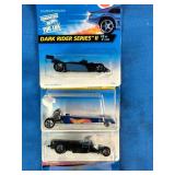 Hot Wheels Dark Rider Series II cars from the late 1990s.