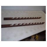 Pair of Vintage Ice Saw Blades