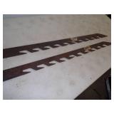 Pair of Vintage Ice Saw Blades