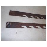 Pair of Vintage Ice Saw Blades