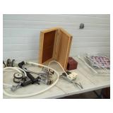 Assorted Lot, Plumbing parts, Wood Boxes, Kids Chair and more