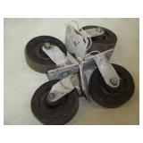 Set of Heavy Duty Cart Rollers