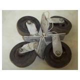 Set of Heavy Duty Cart Rollers