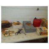 Gear Puller, Gas Can, Sanding Belts, Electrical Box, Break Controller