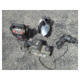 Drill, Sander, Power Jump Pack and Shark Vac