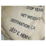 2 pair of Vintage Boxing Gloves and Canvas Sacks with Markings