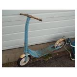 Vintage Scooter and Baby Cart