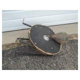 Vintage Boxing Bag with Wall Mount Bracket