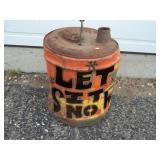 Let It Snow Oil Can Décor