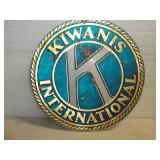 Kiwanis International Metal Sign