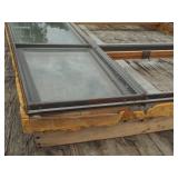 25' Wide Gabel End Window 3 Pieces with Crank outs and Screens