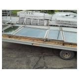 25' Wide Gabel End Window 3 Pieces with Crank outs and Screens