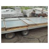 25' Wide Gabel End Window 3 Pieces with Crank outs and Screens