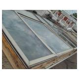 25' Wide Gabel End Window 3 Pieces with Crank outs and Screens