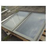 Double Crank out Window with Vertical Blinds 4' x 5'