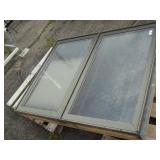 Double Crank out Window with Vertical Blinds 4' x 5'