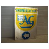 Assemblies of God Metal Sign