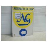 Assemblies of God Metal Sign