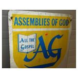 Assemblies of God Metal Sign