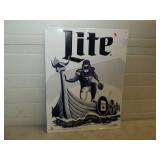 Vikings Lite Beer Metal Sign