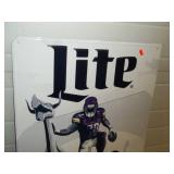 Vikings Lite Beer Metal Sign