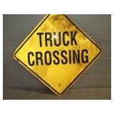 Truck Crossing Metal Sign 24'