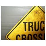 Truck Crossing Metal Sign 24'