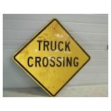 Truck Crossing Metal Reflective Sign 24'