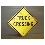 Truck Crossing Metal Reflective Sign 24'