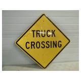 Truck Crossing Metal Reflective Sign 24'