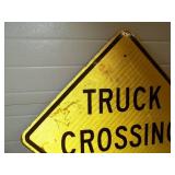 Truck Crossing Metal Reflective Sign 24'