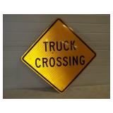 Truck Crossing Metal Reflective Sign 24'