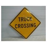 Truck Crossing Metal Reflective Sign 24'