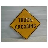 Truck Crossing Metal Reflective Sign 24'