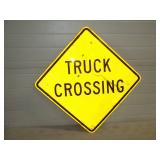 Truck Crossing Metal Reflective Sign 24'