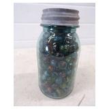 Vintage Marbles in Canning Quart