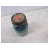 Vintage Marbles in Canning Quart