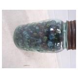 Vintage Marbles in Canning Quart