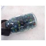 Vintage Marbles in Canning Quart
