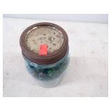 Vintage Marbles in Canning Quart
