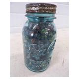 Vintage Marbles in Canning Quart