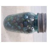 Vintage Marbles in Canning Quart